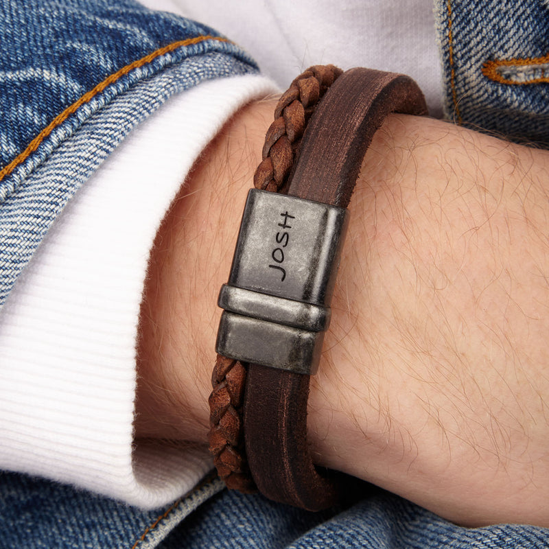 Josh Brown Bracelet 09264-bra-VB/BROWN/L-zoom-