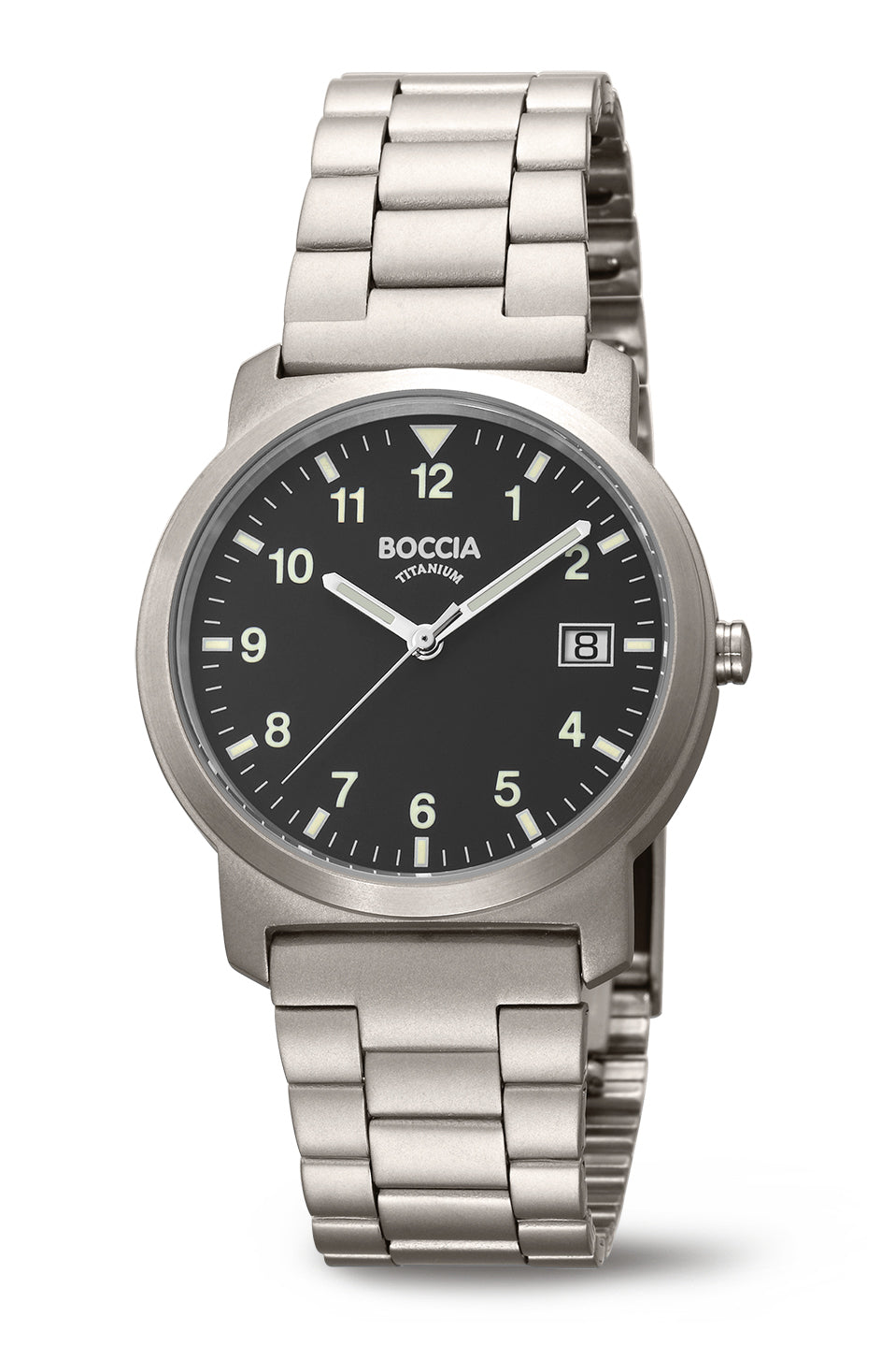 Boccia Titanium Zwart Heren Horloge 2002-3630-03