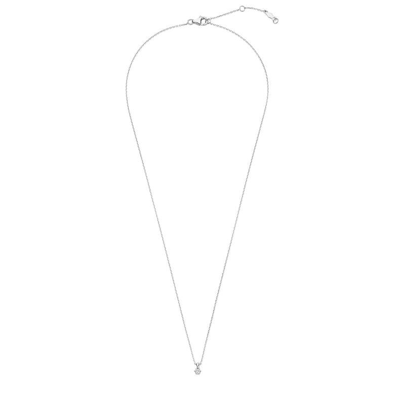 Isabel Bernard De la Paix Emily 14 karaat witgouden collier | diamant 0.05 ct | IBD350014-zoom-