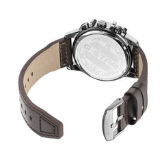 G-STAR Bend3D Green Men's Watch with Brown Leather Strap GSW.505.03