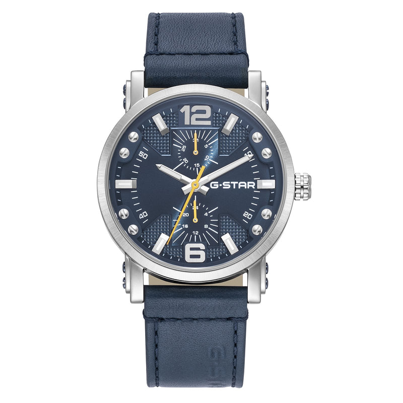 G-STAR Rovic Zilverkleurig en Blauw Herenhorloge GSW.509.01-zoom-