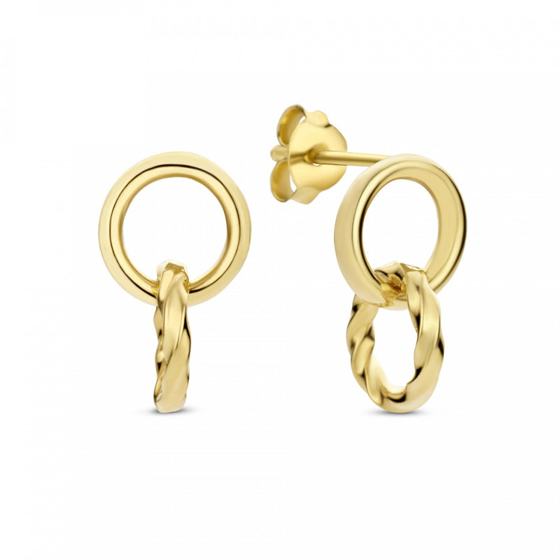 Isabel Bernard Cadeau D'Isabel 14 Karaat Gouden Oorbellen Set IB90146-zoom-