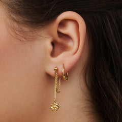 Violet Hamden Sisterhood Feminine 925 sterling Silver Gold-coloured Hoop Earrings VH360023