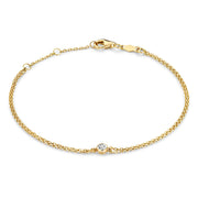 Isabel Bernard De La Paix Inaya 14 Karaat Gouden Armband | Diamant 0.02 ct | IBD320011
