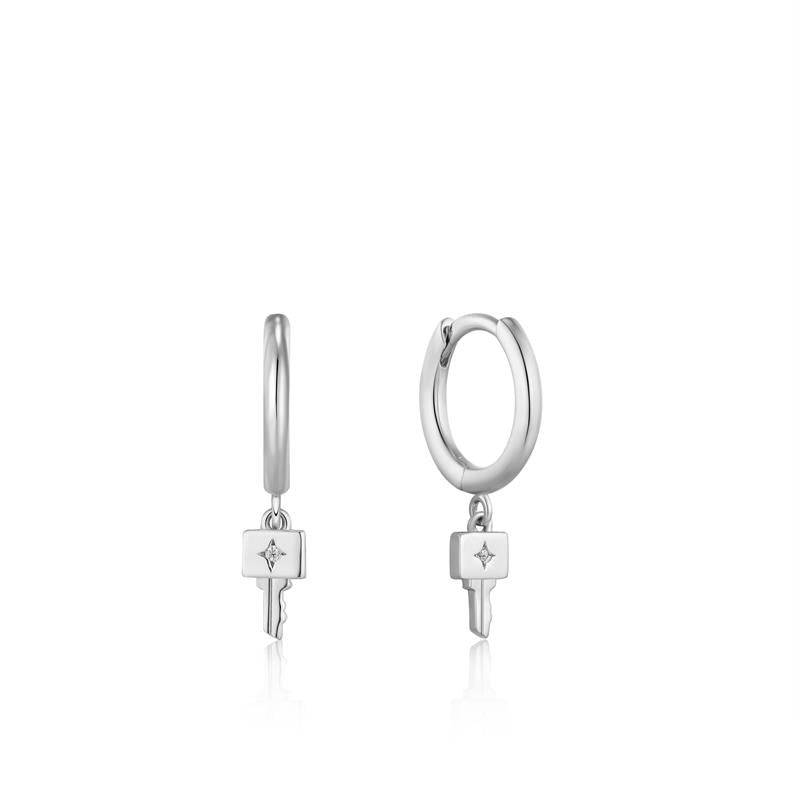 Ania Haie Under Lock and Key Zilverkleurige Oorbellen 2002-AH-E032-04H-zoom-