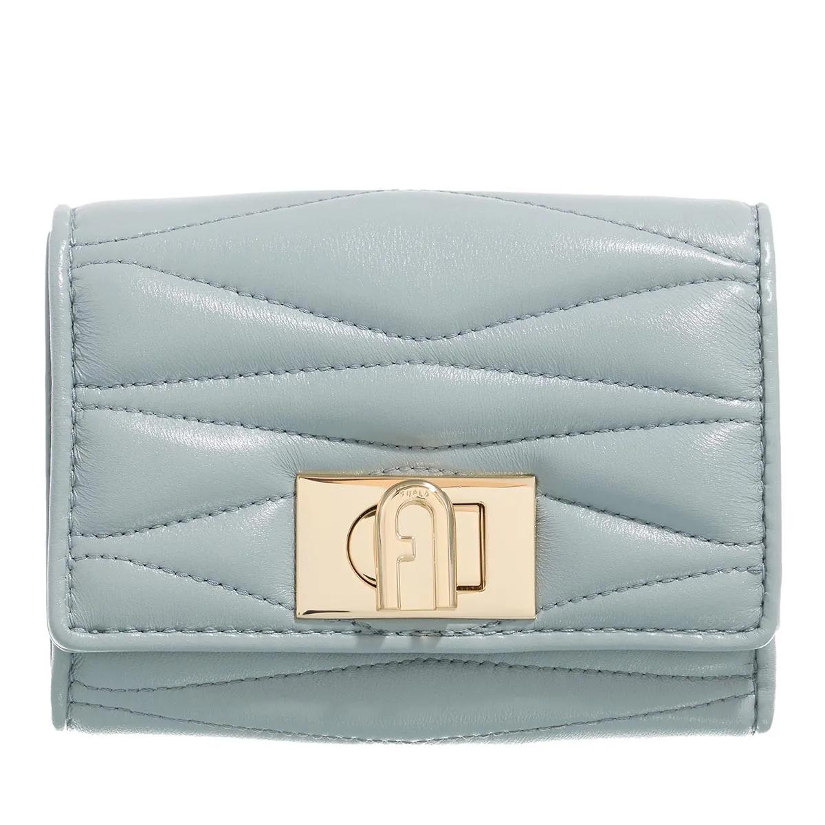 Furla 1927 Grey Leather Tri-Fold Wallet 2001-A0630203