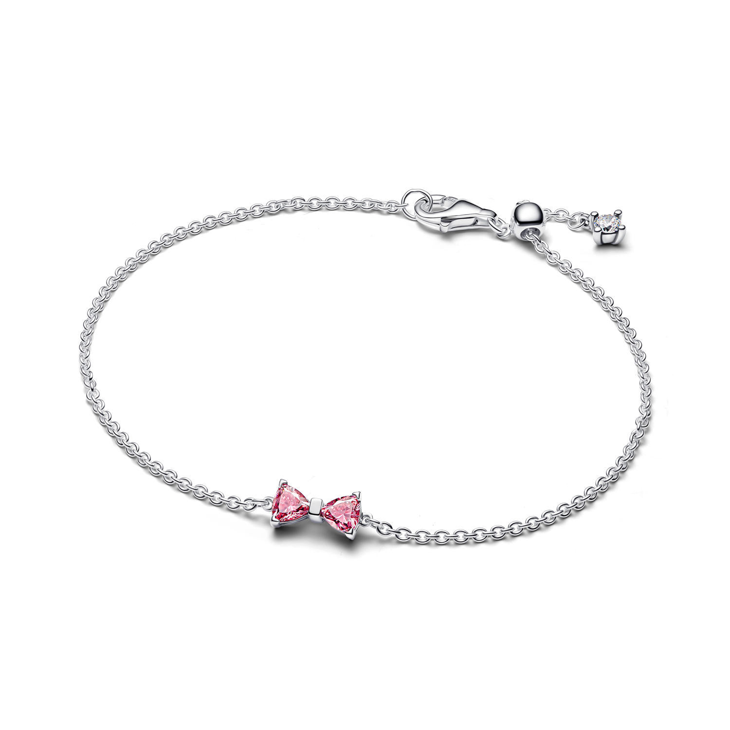 Pandora Timeless 925 Sterling Silver Bow Chain Bracelet 594234C01-20