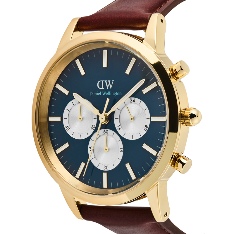 Daniel Wellington Iconic Chronograph Blue Arctic Men's Watch DW00100875-zoom-