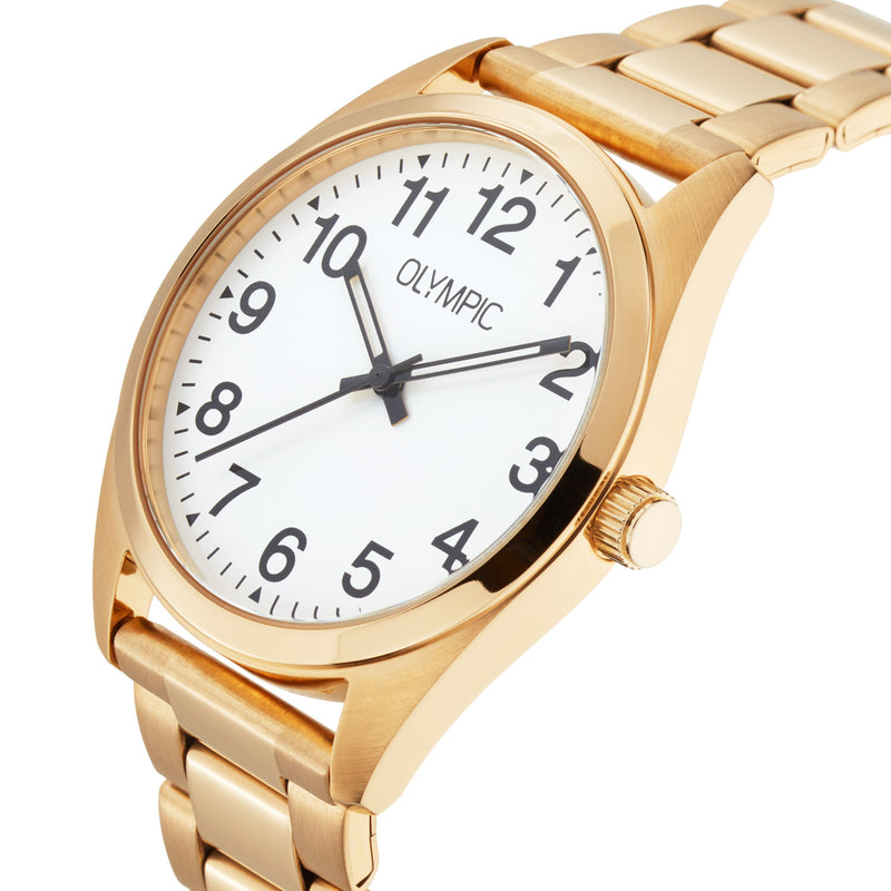 Olympic Marcel Goudkleurig Herenhorloge OL89HDD002-zoom-