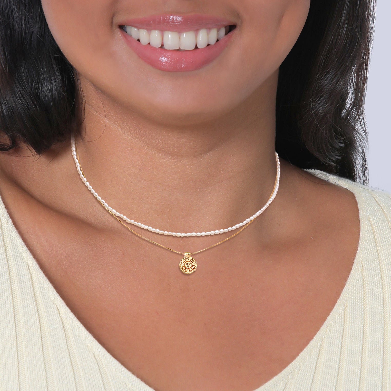 Elli 925 Sterling Silver Layered Choker 2004-BF-0007246-001
