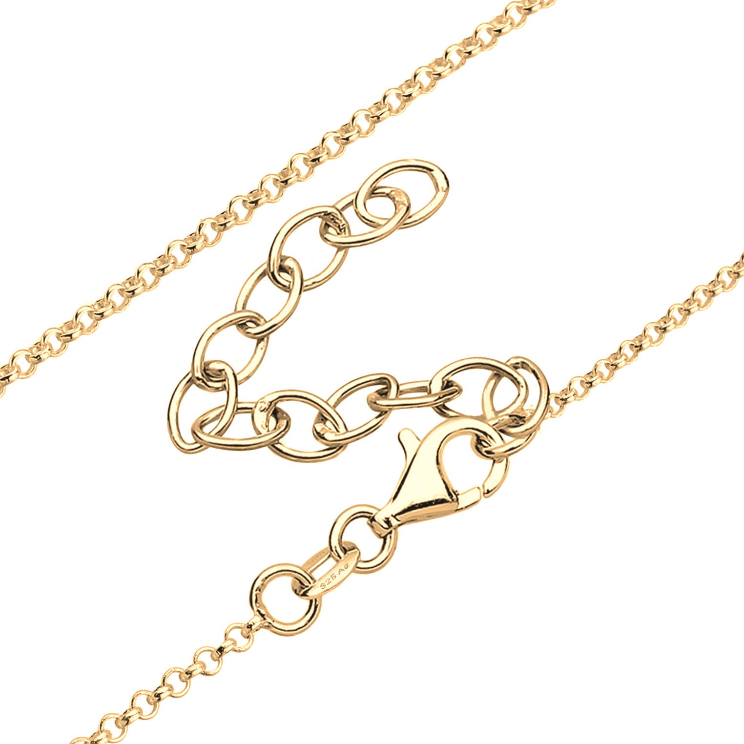 Elli 925 Sterling Silver Y Chain Necklace 2004-BF-0007664-001