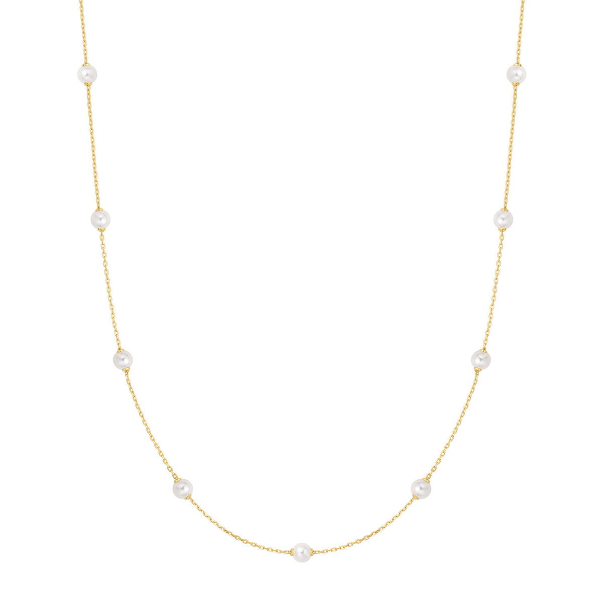 Ania Haie Miss Dainty Gold Coloured Pearl Necklace AH-N065-03G