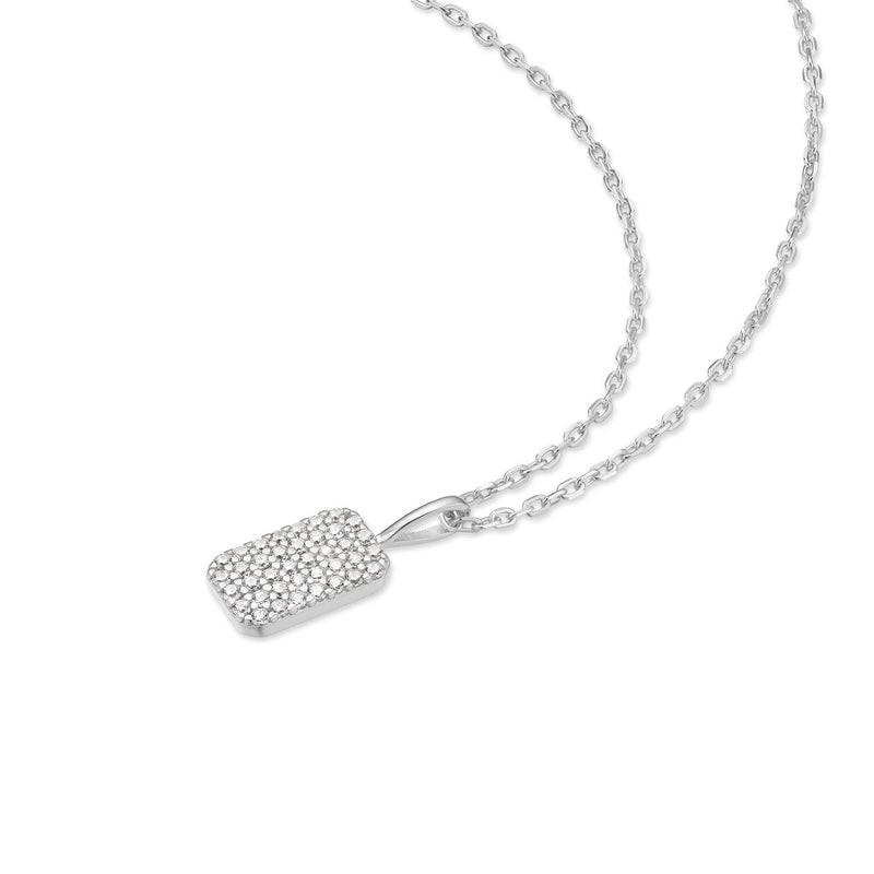 Ania Haie Sunny Sparkler Zilveren Pave Hanger Ketting AH-N064-01H-zoom-
