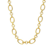 Parte Di Me Bibbiena Poppi Clara 925 Sterling Zilveren Gold Plated Schakelketting PDM34106