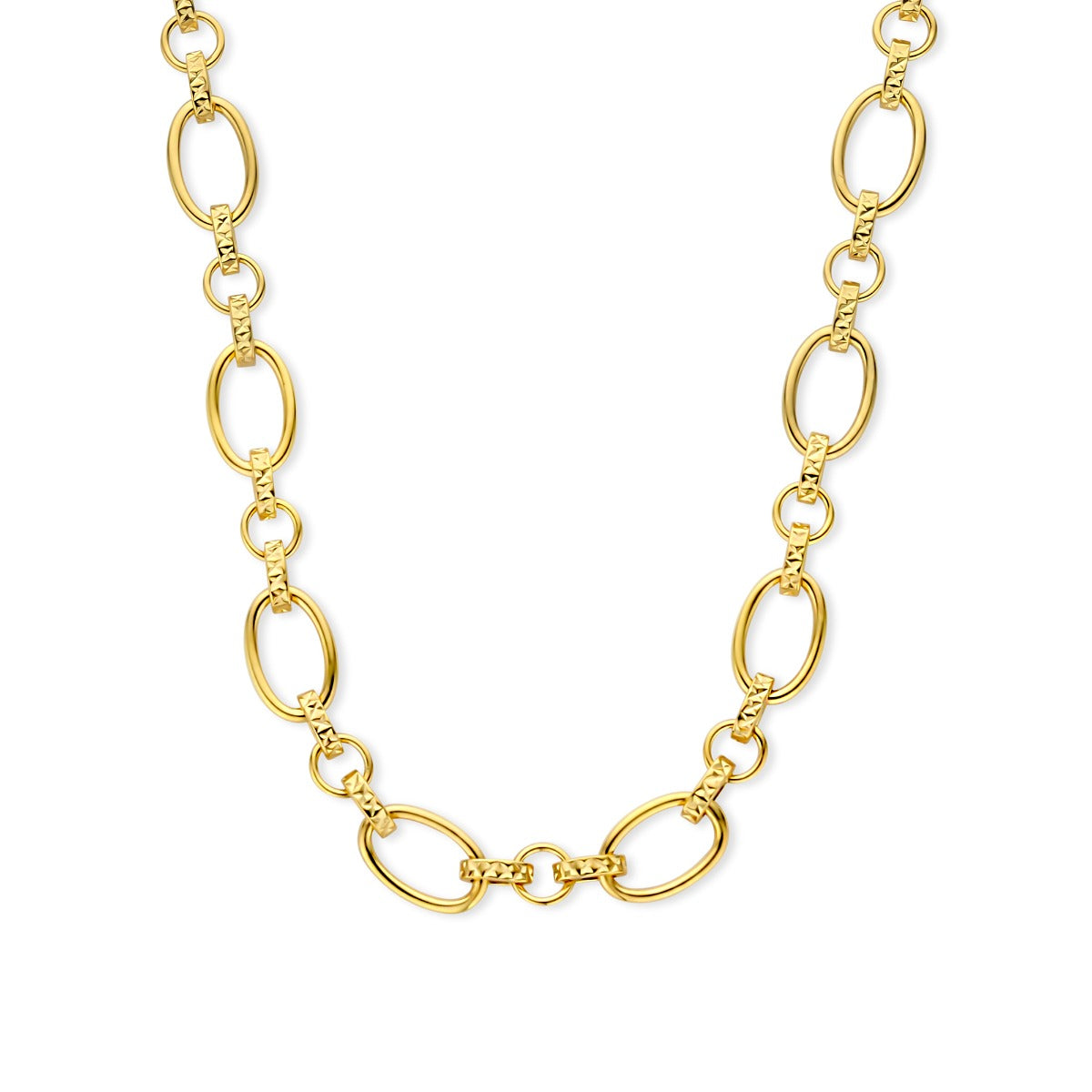 Parte Di Me Bibbiena Poppi Clara 925 Sterling Silver Gold Plated Link Necklace PDM34106