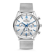 Mats Meier Grand Cornier Chronograaf Herenhorloge Zilverkleurig MM00135