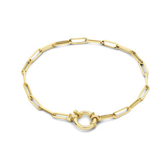 Isabel Bernard Cadeau d'Isabel 14 karat gold link necklace and link bracelet gift set IB90184