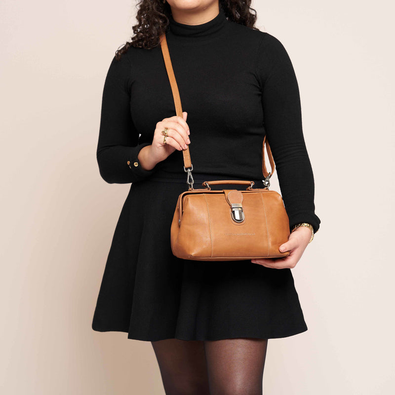 The Chesterfield Brand Rachael Cognac Leather Handbag C48.112731-zoom-