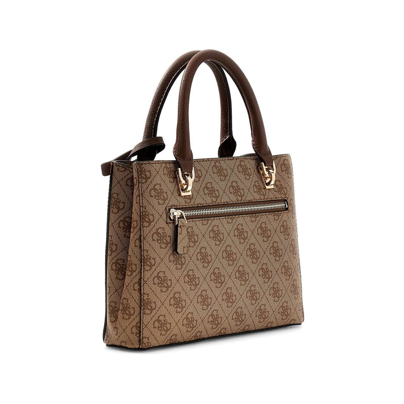 Guess Noelle Latte Logo Brown Handtas Met Meerdere Vakken HWBG96-72050-LGW-zoom-
