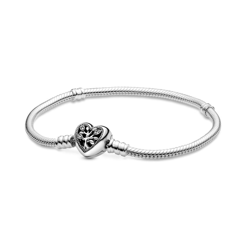 Pandora Moments 925 Sterling Silver Snake Chain Bracelet 598827C01-18 (Length: 18.00 cm)-zoom-
