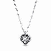Pandora Timeless 925 Sterling Zilveren Heart Ketting 393099C01-45