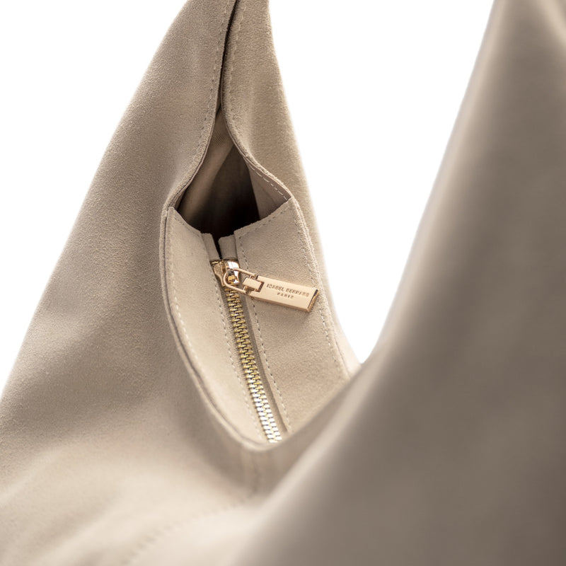Isabel Bernard Honoré Grace crème suède schoudertas IB25093-170-zoom-