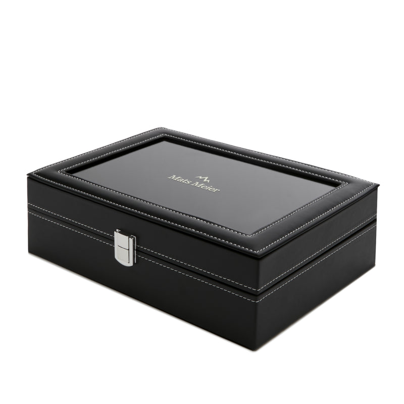 Mats Meier Mont Fort Zwarte Horlogebox voor 10 Horloges MM-Watchbox-1916-zoom-