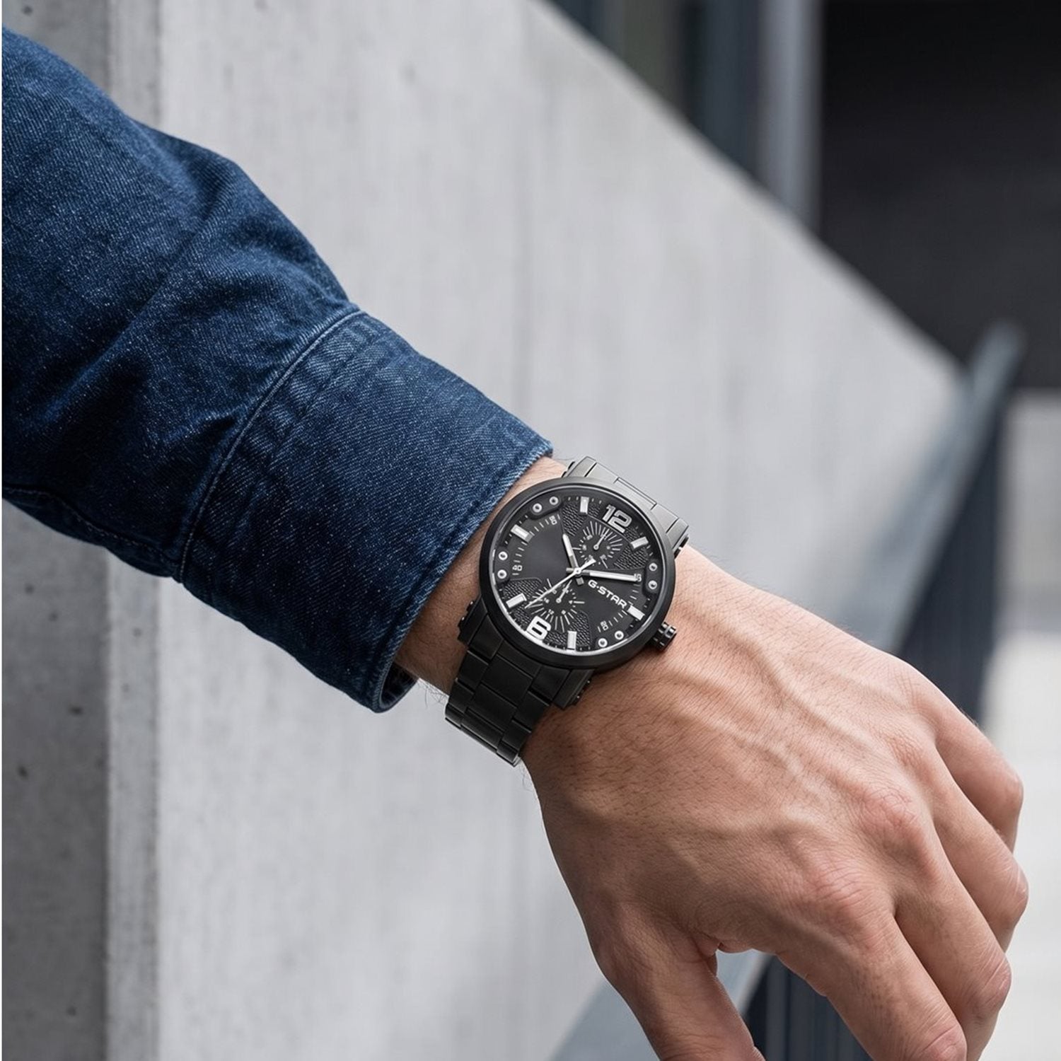 G-STAR Rovic Black Men's Watch GSW.509.08