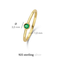 Violet Hamden Venus Goudkleurige Ring Met Geboortesteen VH330008MAY-58