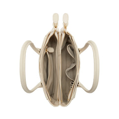 Isabel Bernard Honoré Cloe Midi Crème Kalfsleren Handtas IB25082-070