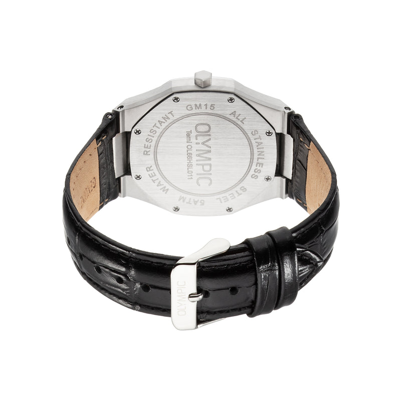 Olympic Terni Zilverkleurig Heren Horloge 2002-OL66HSL011-zoom-