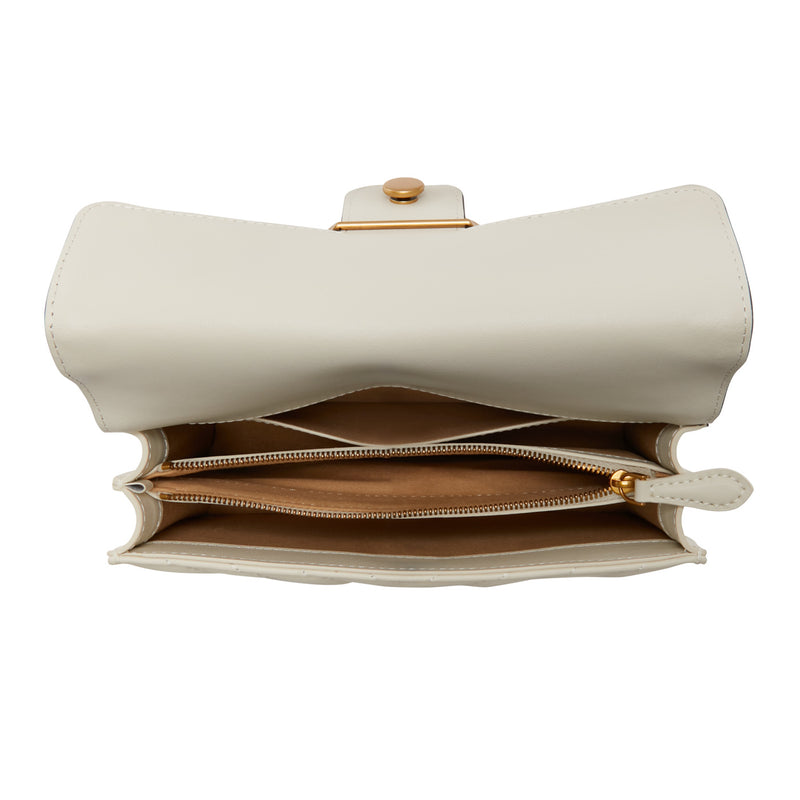 Pinko Love One White Leather Crossbody bag 100059-A1R3-ZZ2Q-zoom-