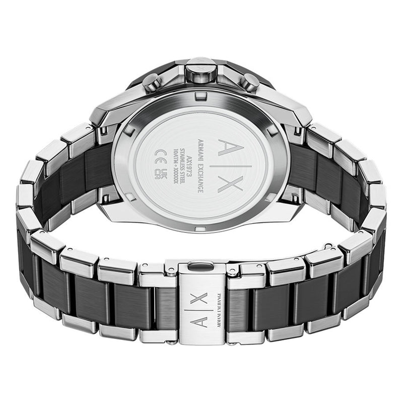 Armani Exchange Round Black Dial Watch AX1973-zoom-