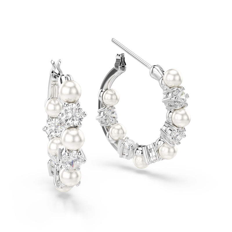 Swarovski Matrix Silver Coloured Ear studs 5709256-zoom-
