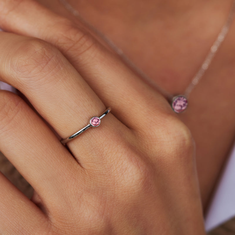 Violet Hamden Venus Zilveren Ring Met Geboortesteen VH330007OCT-60-zoom-