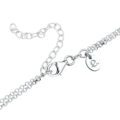 Elli 925 Sterling Silver Layered Necklace with Pendant 2004-BF-0007728-001