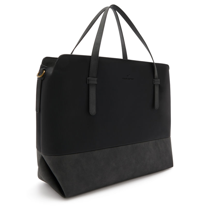 Violet Hamden Essential Bag Zwarte Schoudertas met 13 inch Laptopvak VH25034-zoom-