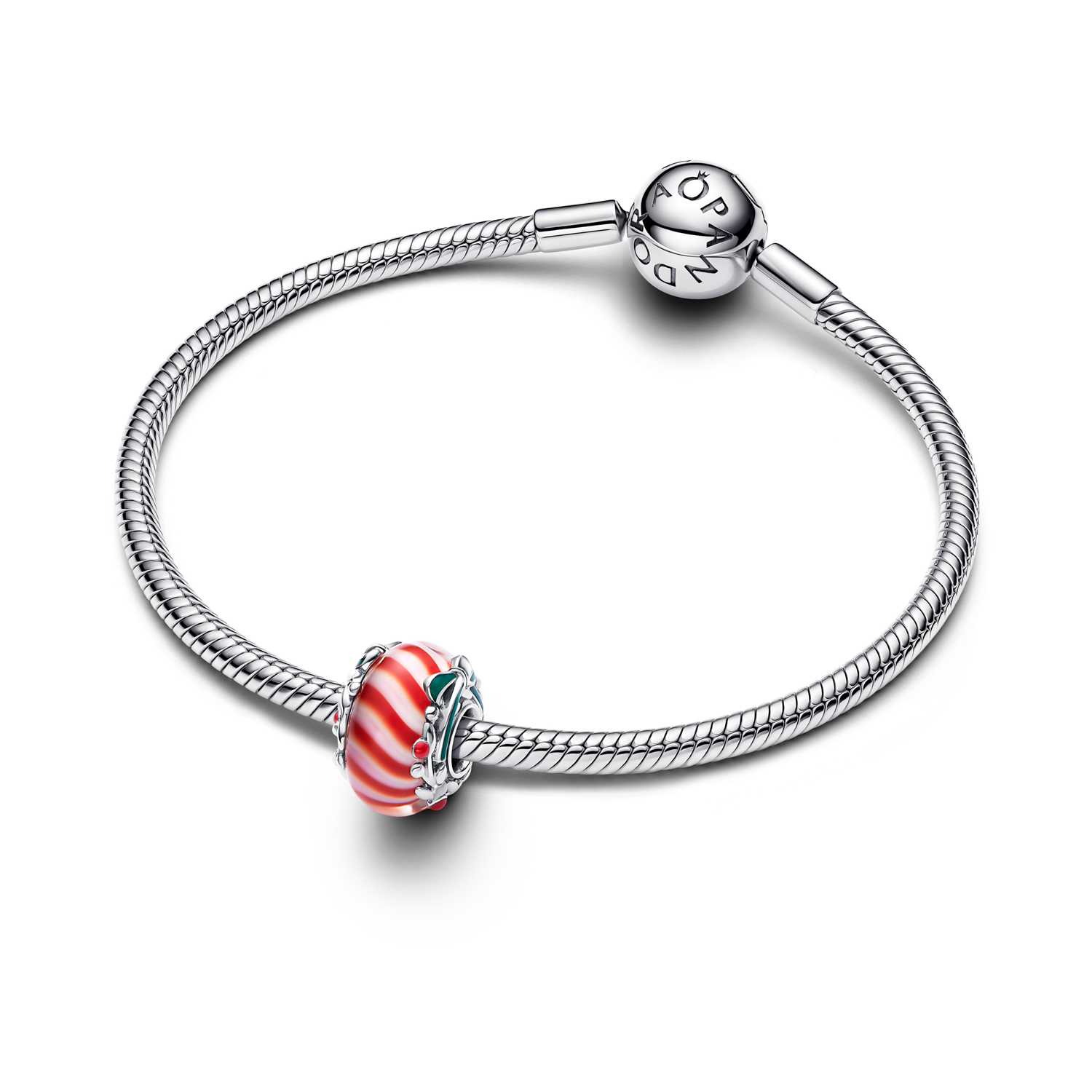 Pandora Moments 925 Sterling Silver Candy Murano Glass Charm 794252C01