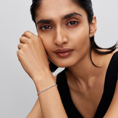 Pandora Timeless 925 Sterling Silver Sparkling Tennis Bracelet 593927C01-18