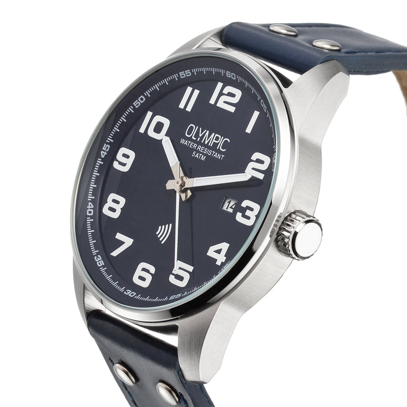 Olympic David Blauw Heren Horloge 2002-OL89HSL050-zoom-