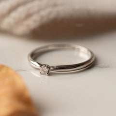 Isabel Bernard De la Paix Celesse 14 Carat Whitegold Ring | diamond 0.07 ct | IBD330005-54