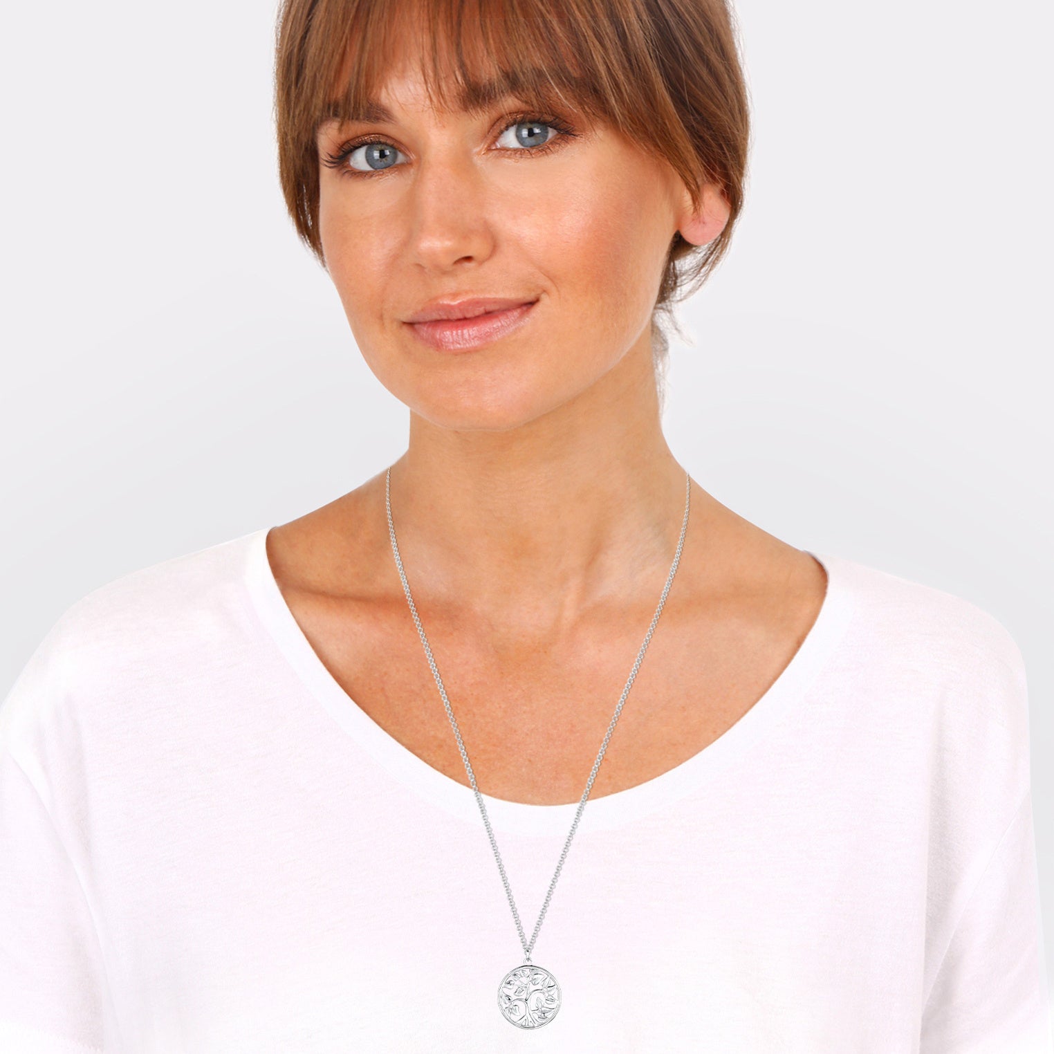 Elli 925 Sterling Silver Coin Necklace 2004-BF-0008287-001