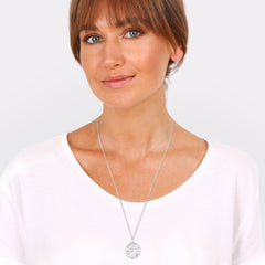 Elli 925 Sterling Silver Coin Necklace 2004-BF-0008287-001