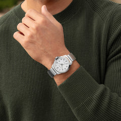 Olympic Charlie Wit Heren Horloge 2002-OL26HSS307