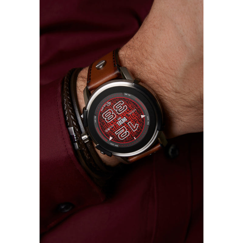 Fossil Brown Vintage Bracelet JF02934040 (Length: 17.50 - 19.00 cm)-zoom-