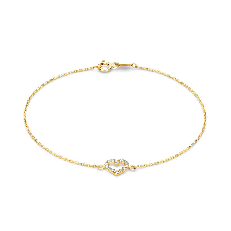 Beloro Jewels Monte Napoleone Valentina 9 karaat armband met zirkonia BO320042-zoom-