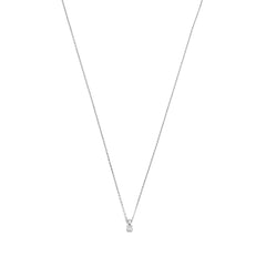 Isabel Bernard De la Paix Christine 14 Carat Whitegold Necklace | diamond 0.10 ct | IBD350006