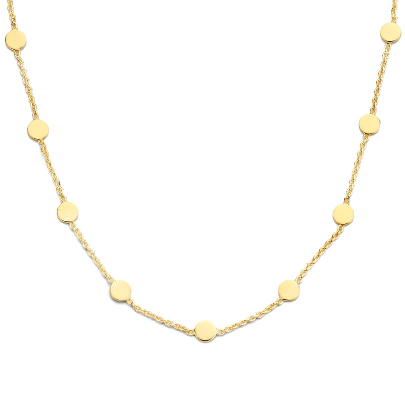 Violet Hamden Luna 925 Sterling Zilveren Gold Plated Choker met Munten VH15001-zoom-