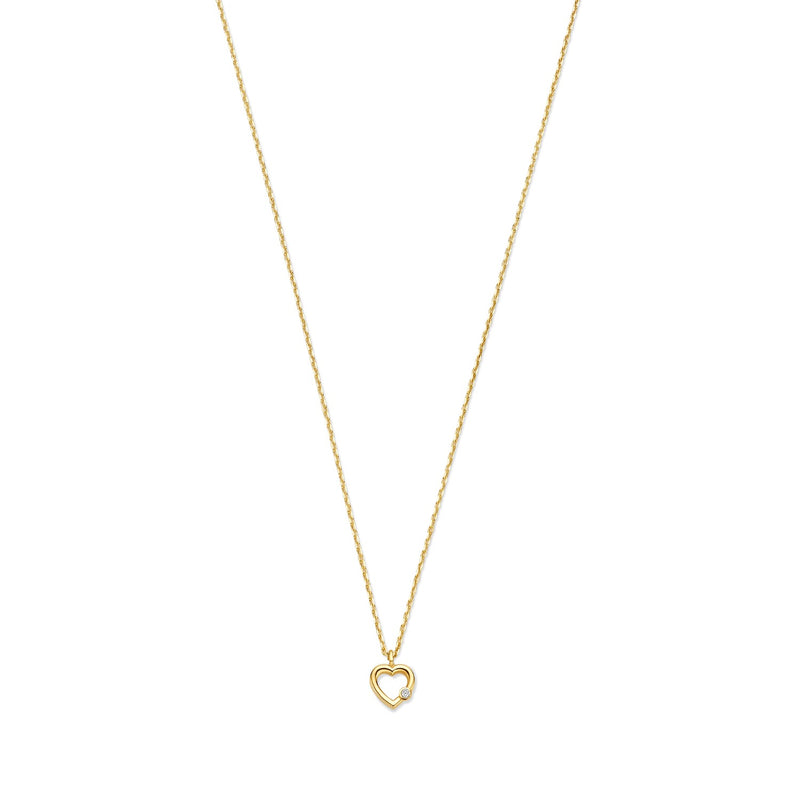 Isabel Bernard De La Paix Amore Ketting met Diamant 0.01 Karaat IBD350033-zoom-