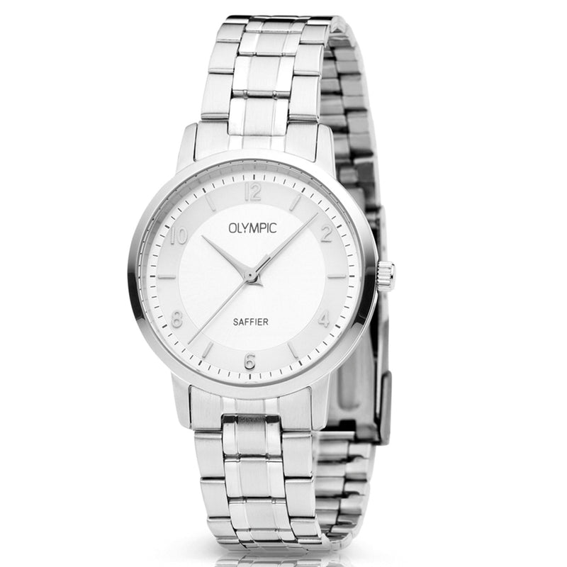 Olympic Emma Zilverkleurig Dames Horloge 2002-OL26DSS138-zoom-